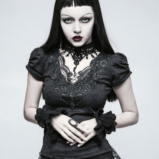 Black Rose Cuffs LS-047