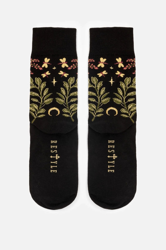 Hare Moon Jacquard Sokken
