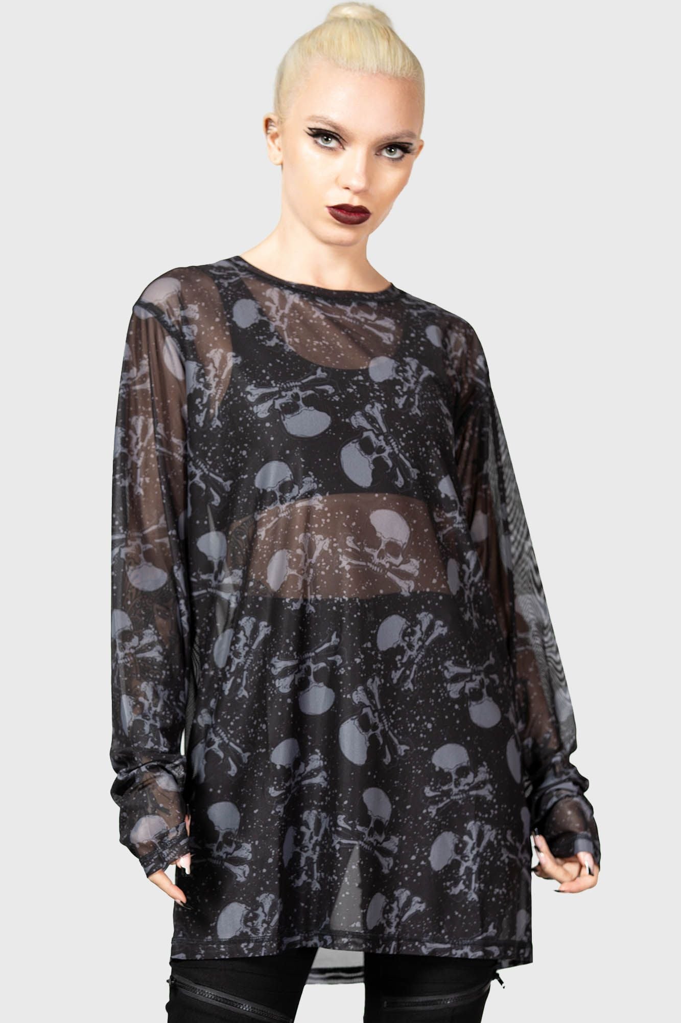 Killstar Fright Train Long Sleeve Top