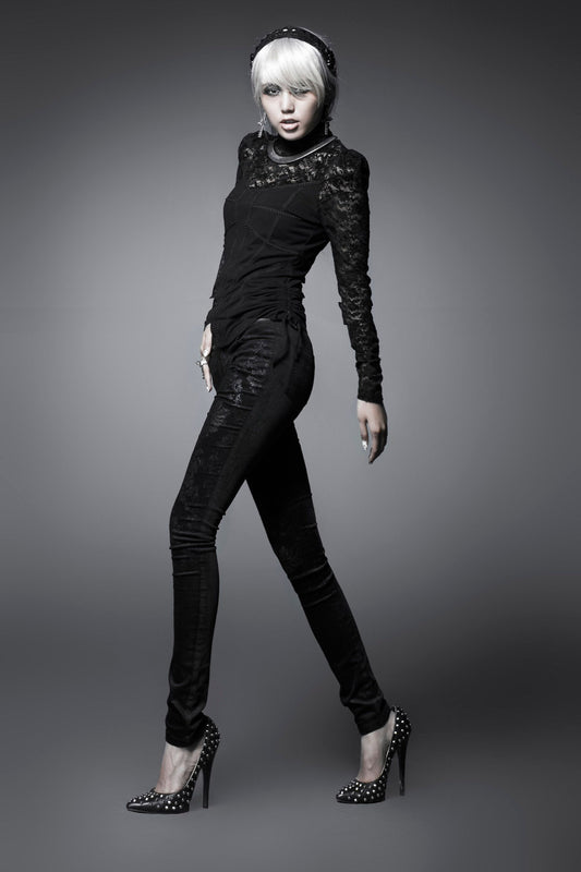 Black Damask Damesbroek K-166