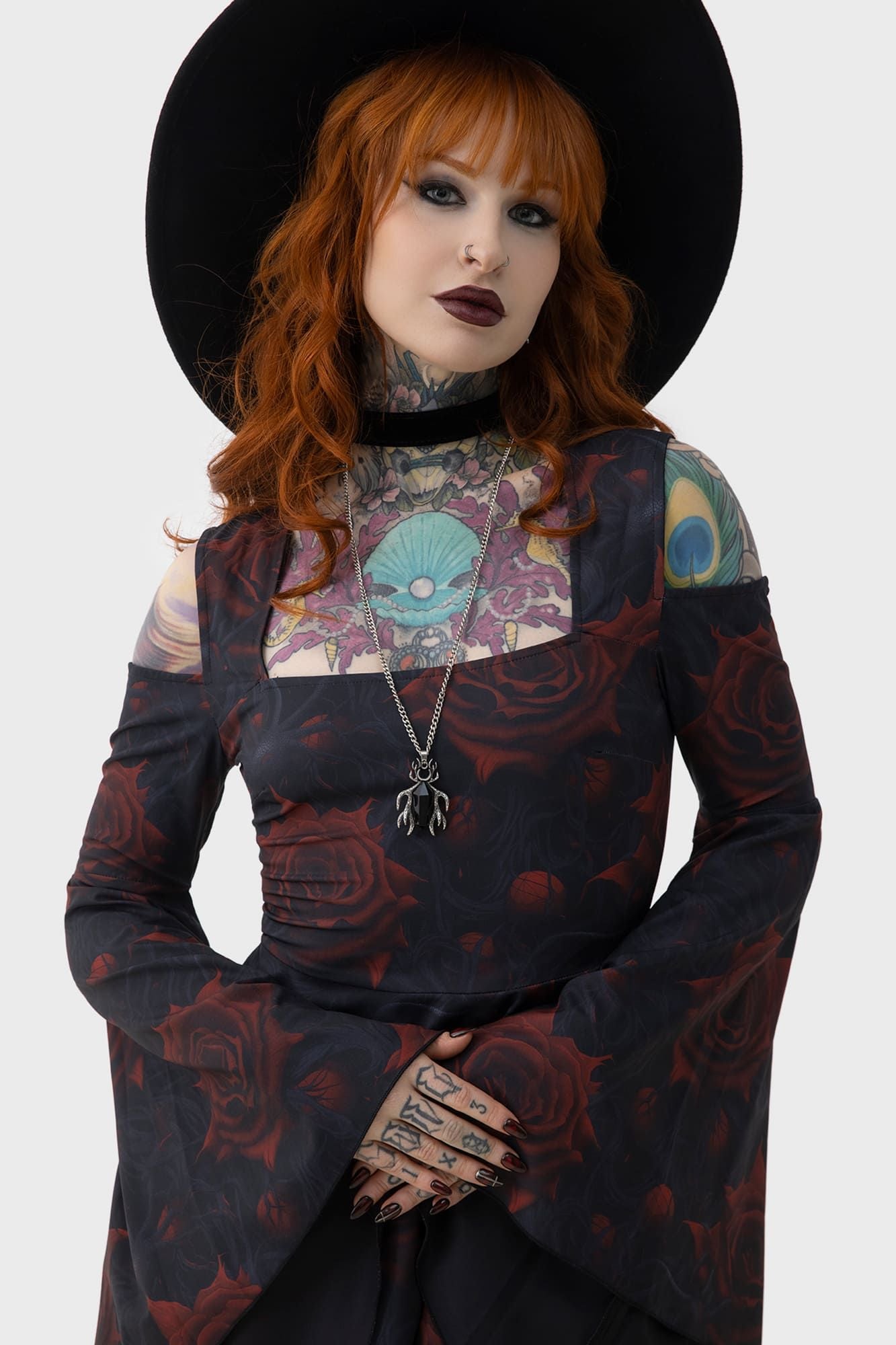 Killstar Blood Rose Mini Jurk