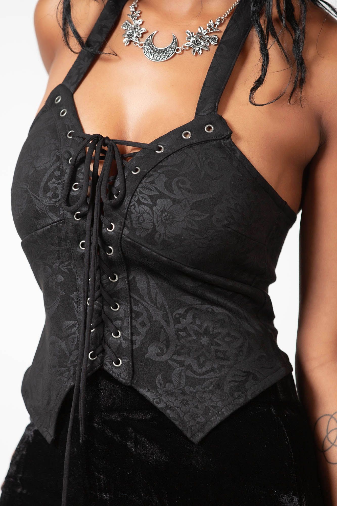 Killstar Prinna Lace-Up Top