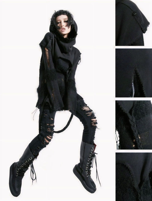 Black Fox Sjaal met Capuchon