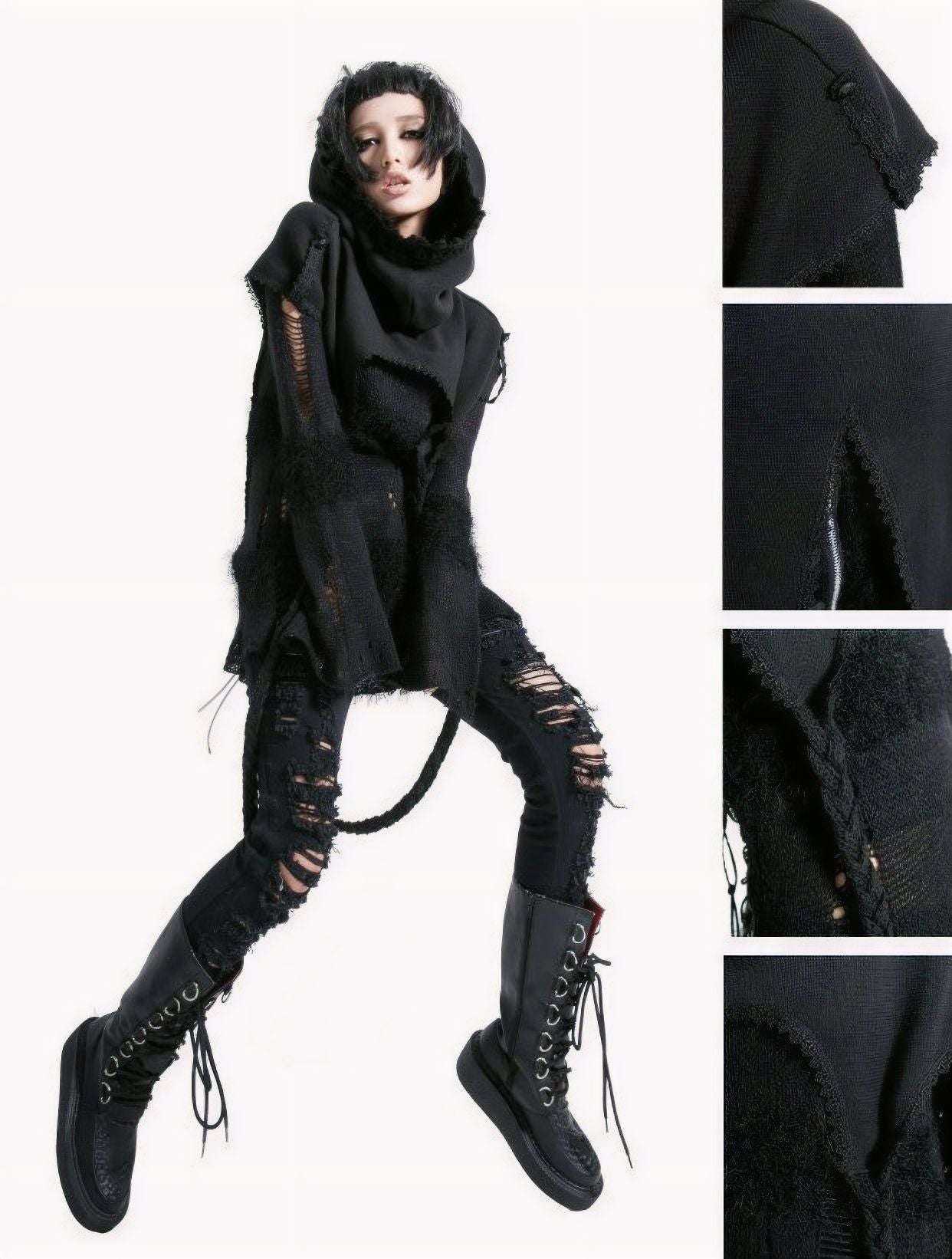 Black Fox Sjaal met Capuchon
