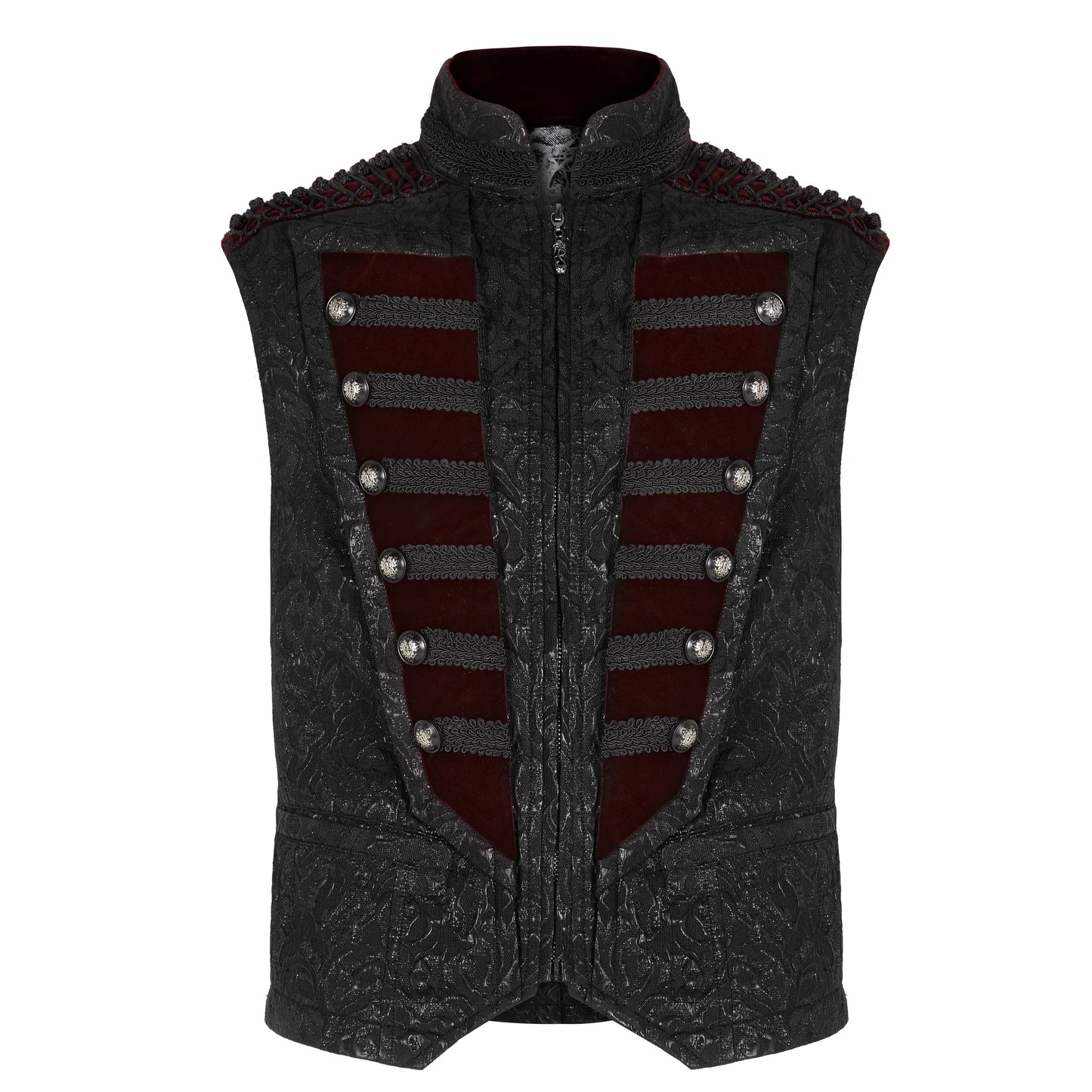 Constant Waistcoat Zwart/Rood