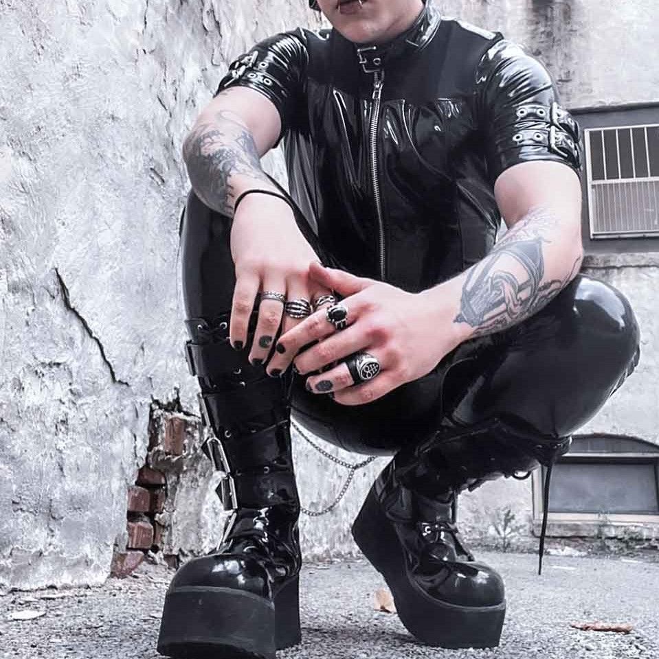 Vinyl & Mesh Shirt