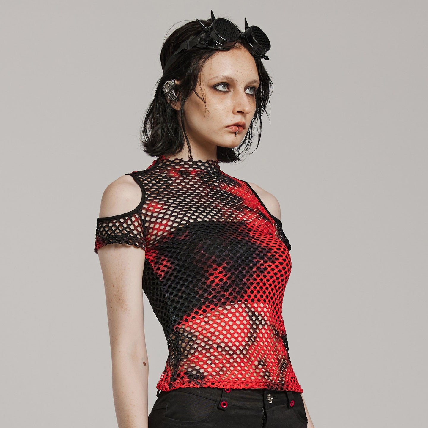 Stop This Top Zwart - Rood