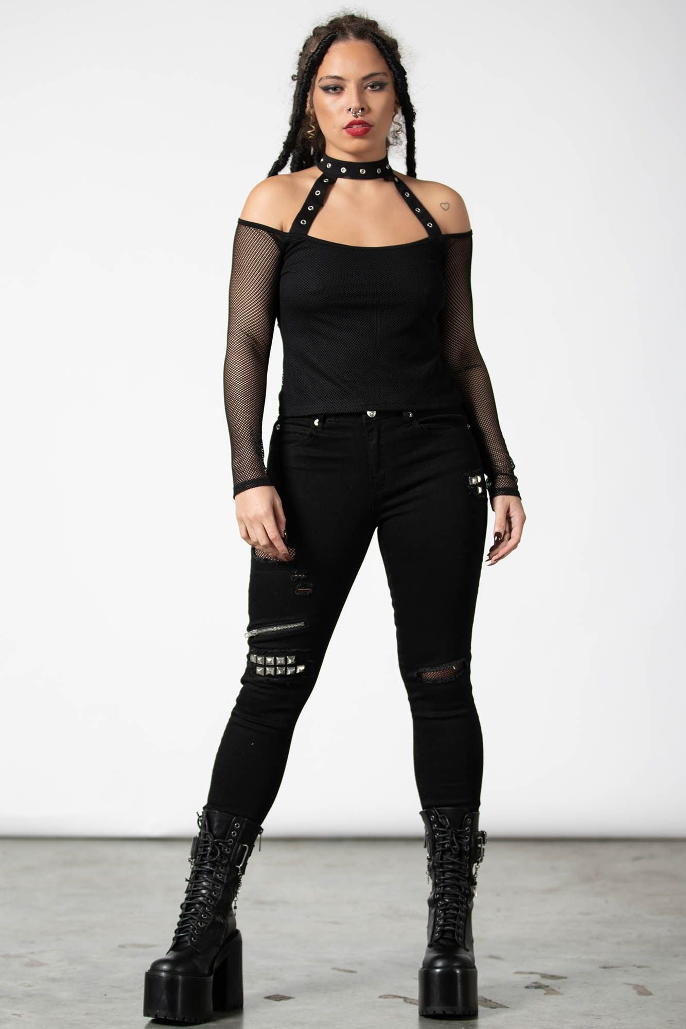 Killstar Subversa Long Sleeve Top