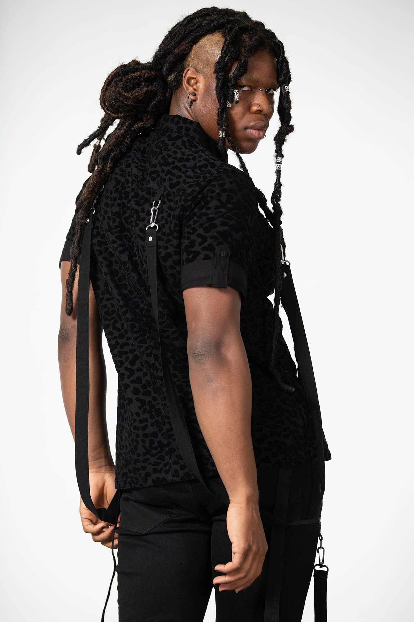 Killstar Mad Paw Leopard Print Shirt