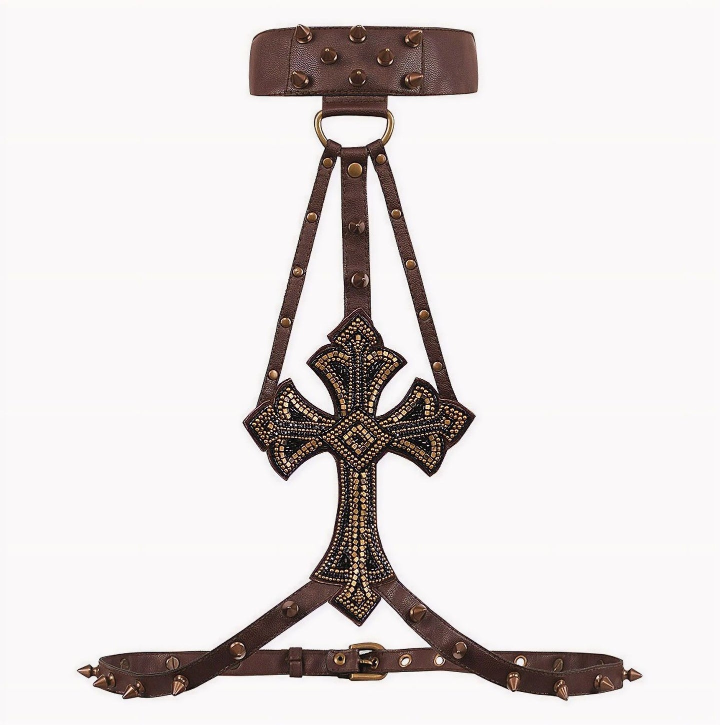 Corset Gear Cross Brown