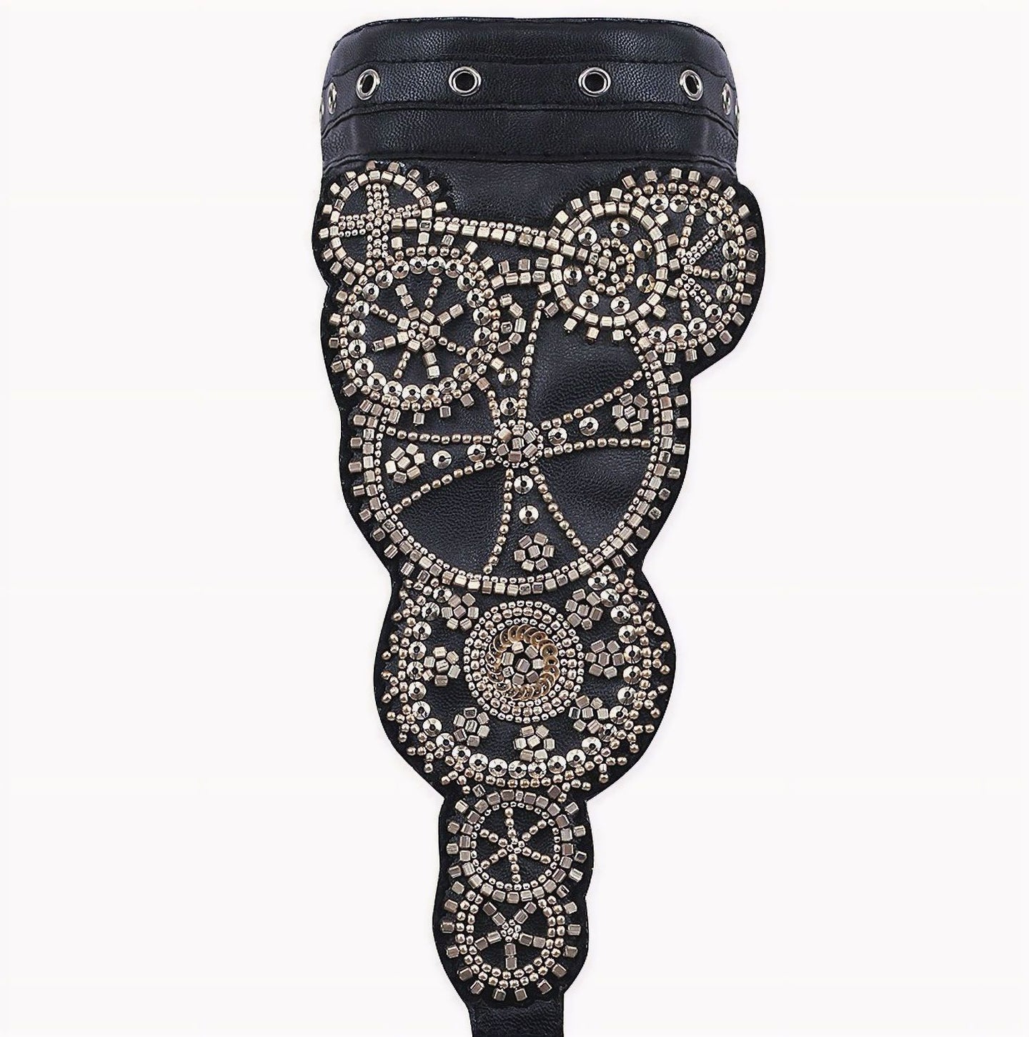 Corset Gear Cogs Zwart