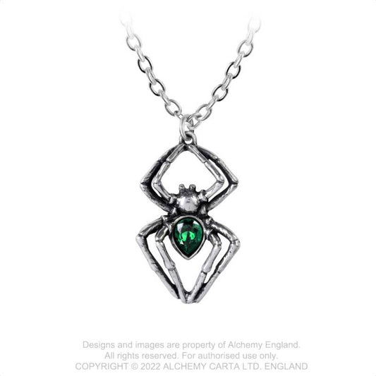 Emerald Spiderling Halsketting