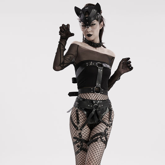 Haunt Me Waist Harness Zwart