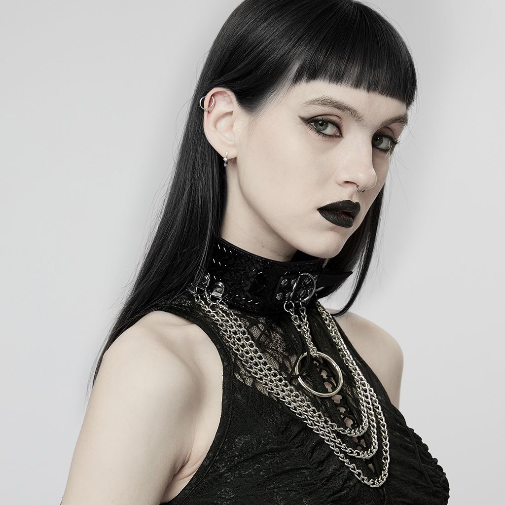 Horned Choker Black