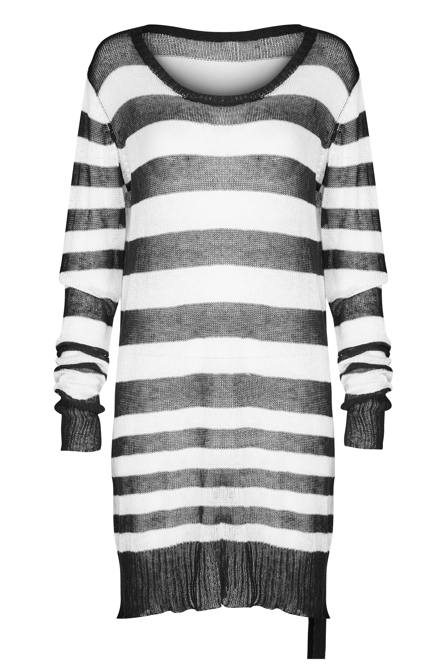 Divided Sweater Zwart -  Wit