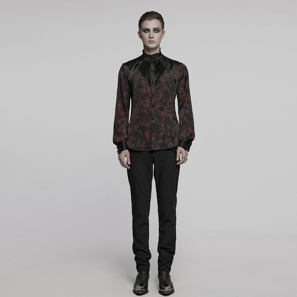 Punk Rave On My Way Shirt Zwart - Rood