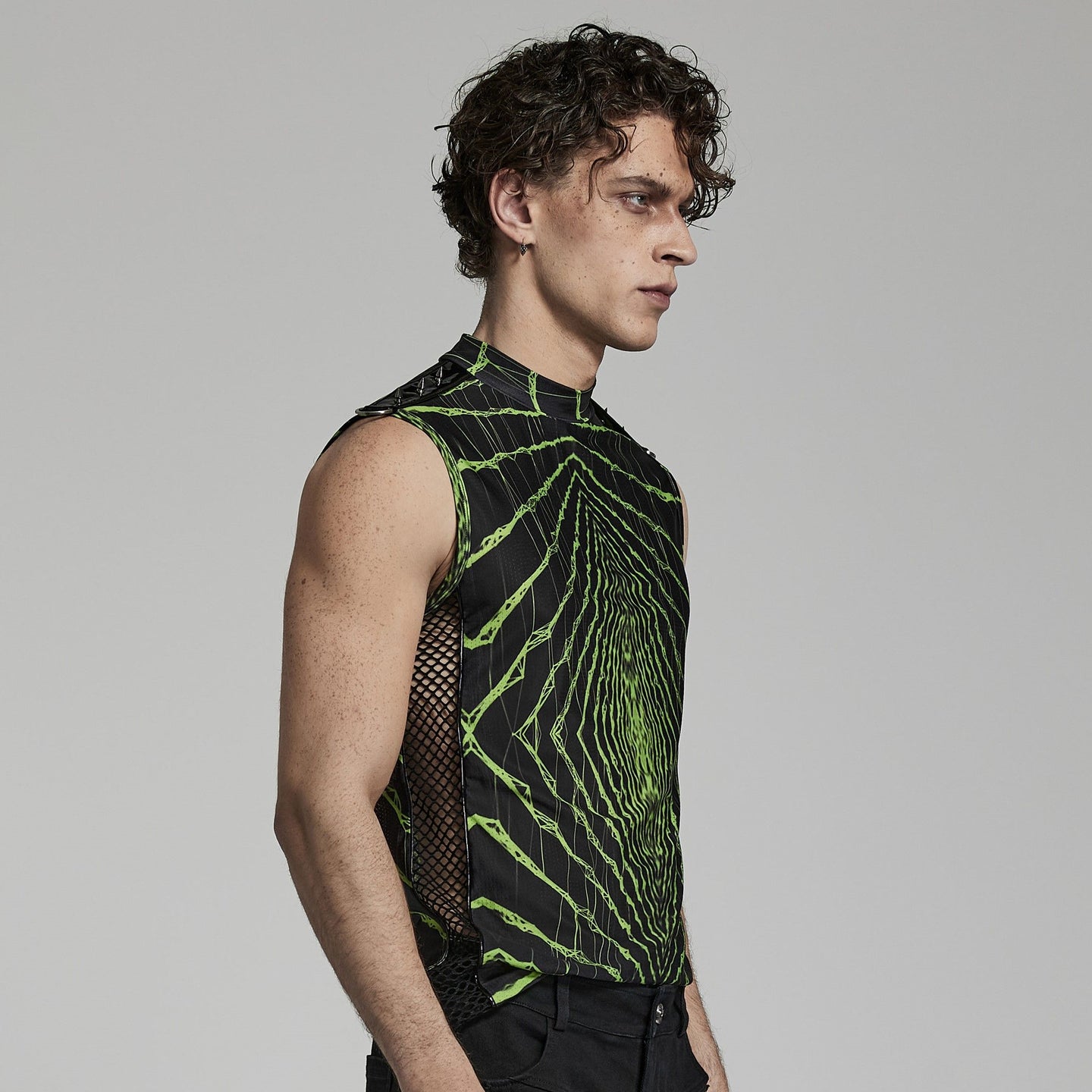 Running Out Top Zwart - Groen