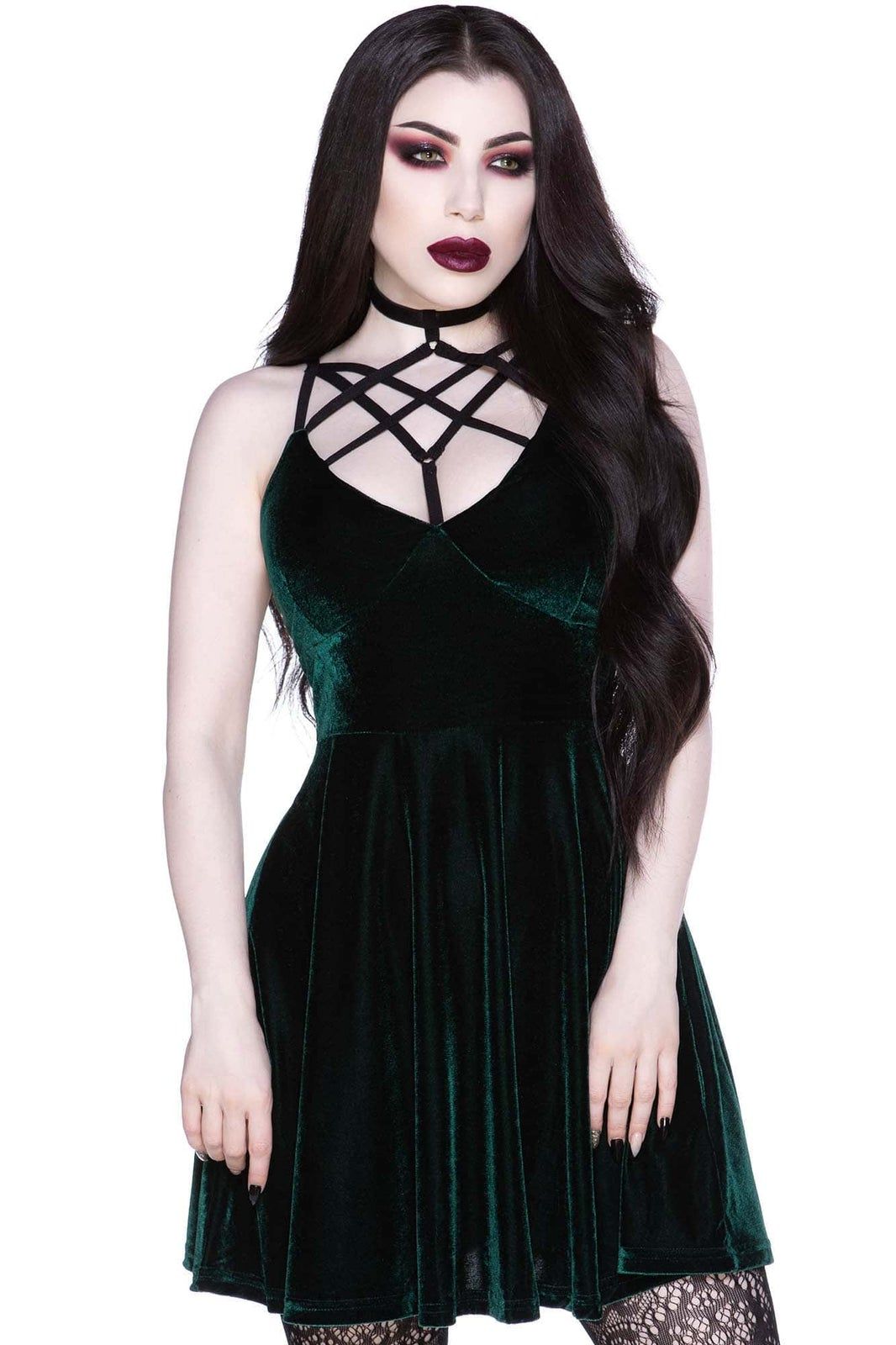 Killstar Magica Skaterjurk Emerald