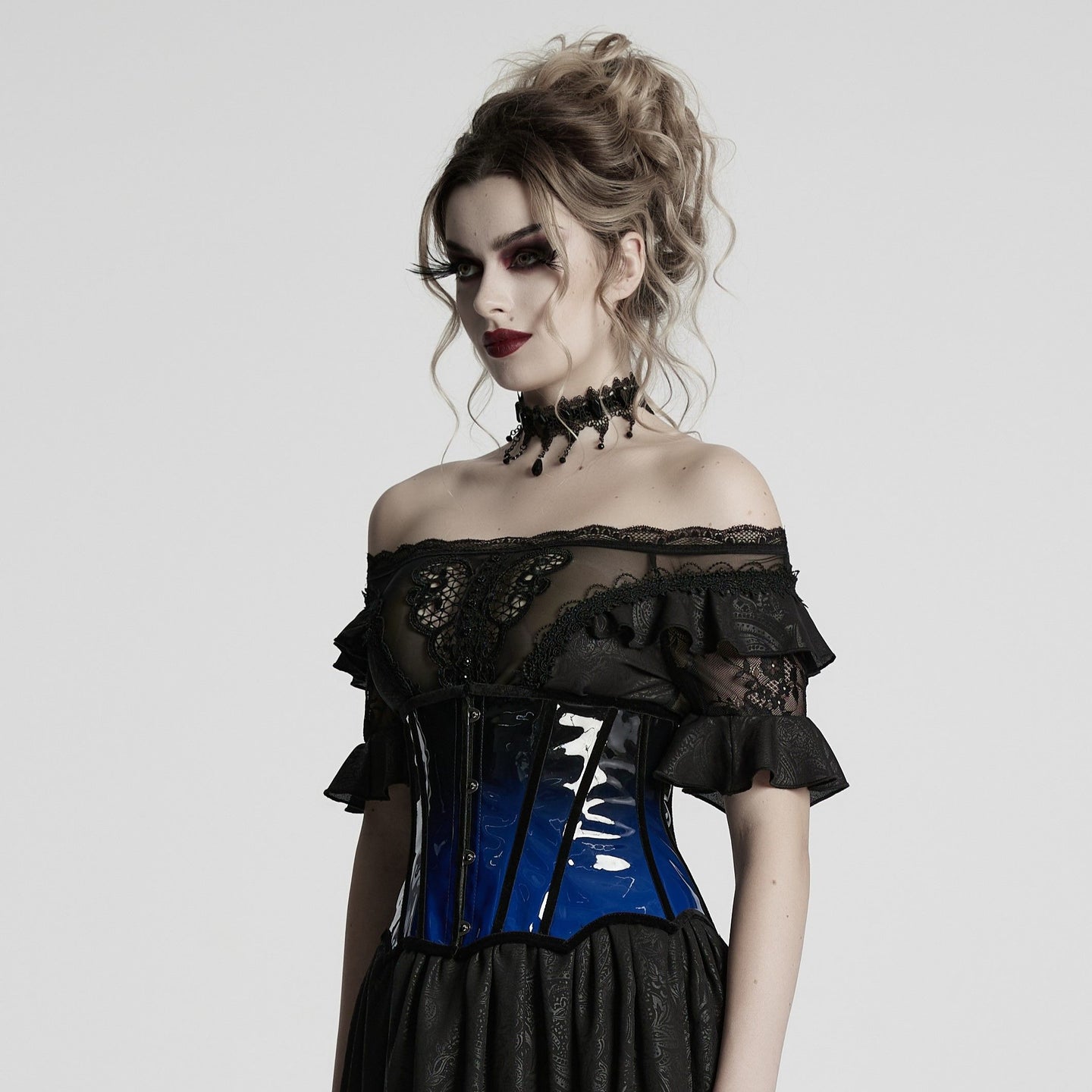 Deal Korset Zwart - Blauw Gradient