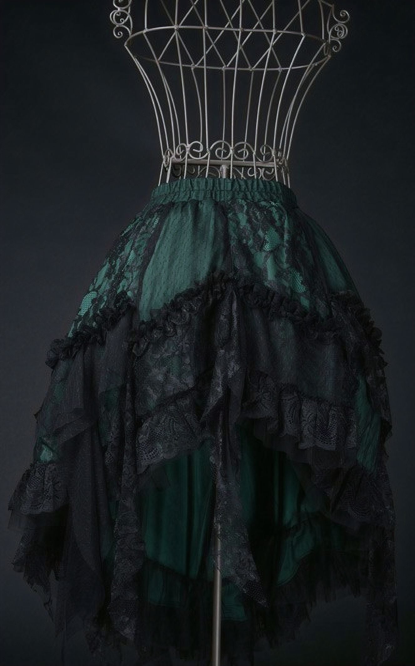 Night Shift Skirt Green/Black