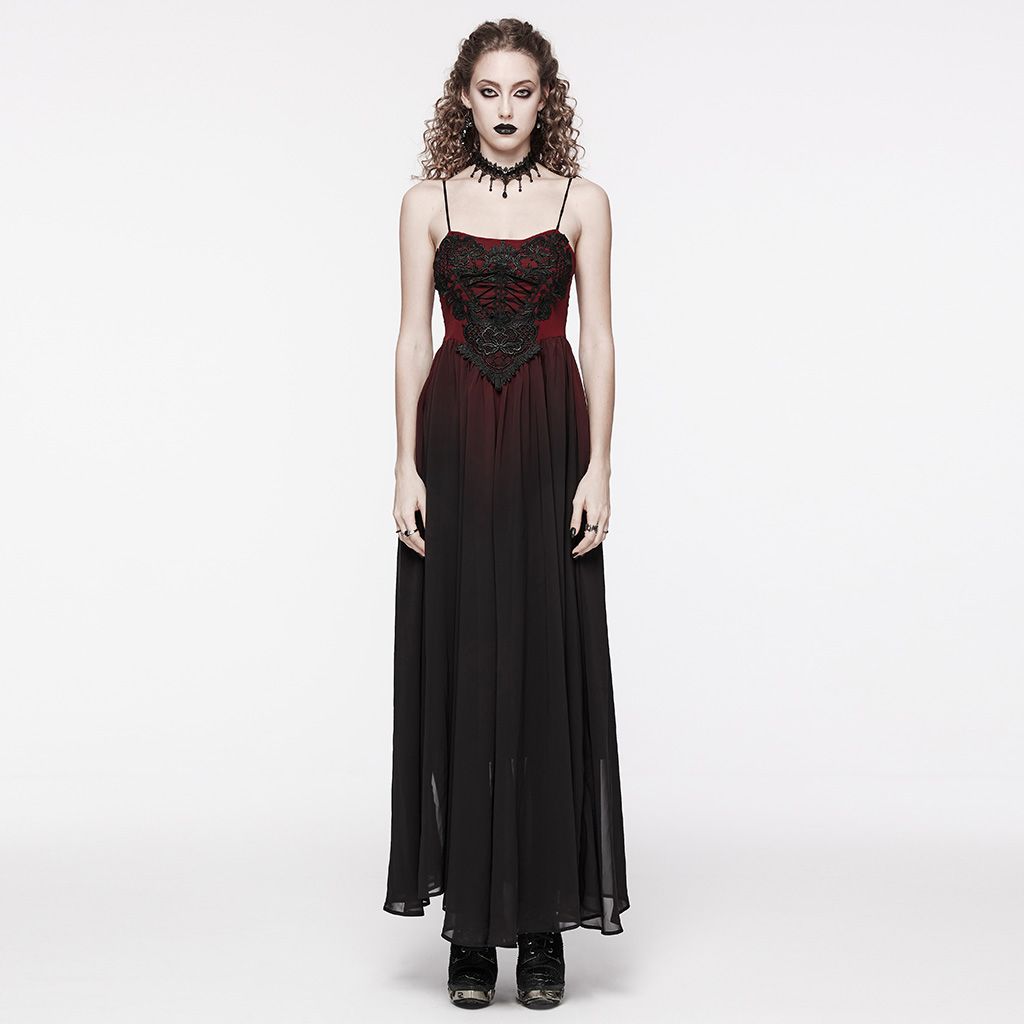 Say Goodbye Dress Black - Red