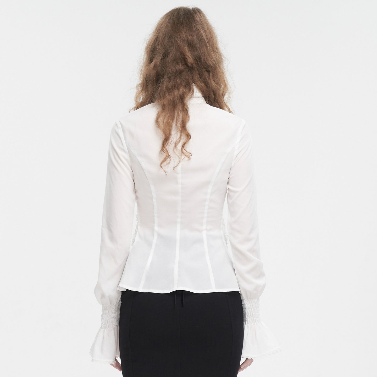 Devil Fashion Bluff Blouse Wit