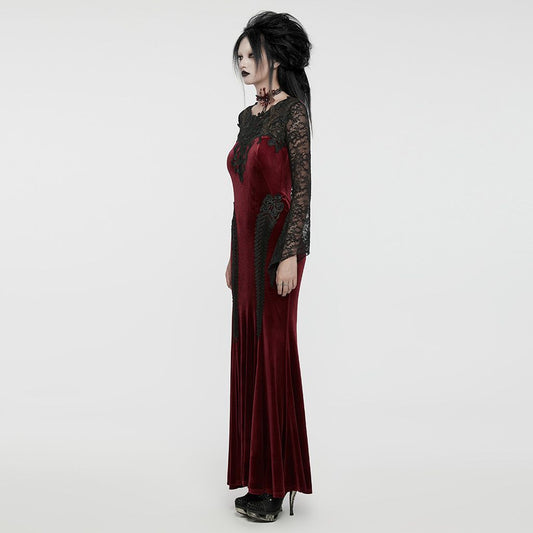 Drifting Away Maxi Jurk Rood - Zwart