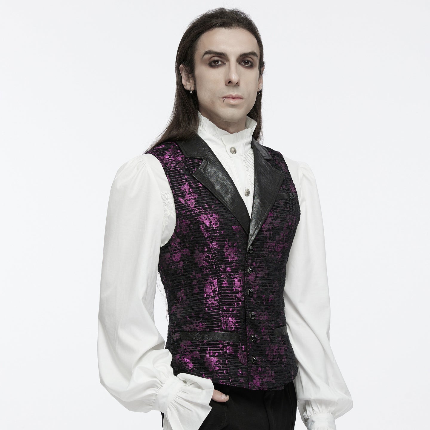 Free Me Gilet Paars - Zwart