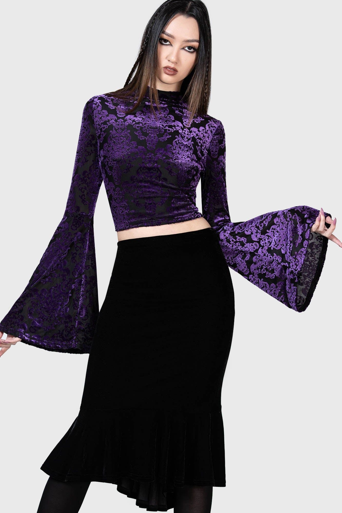 Vassago Long Sleeve Top Paars
