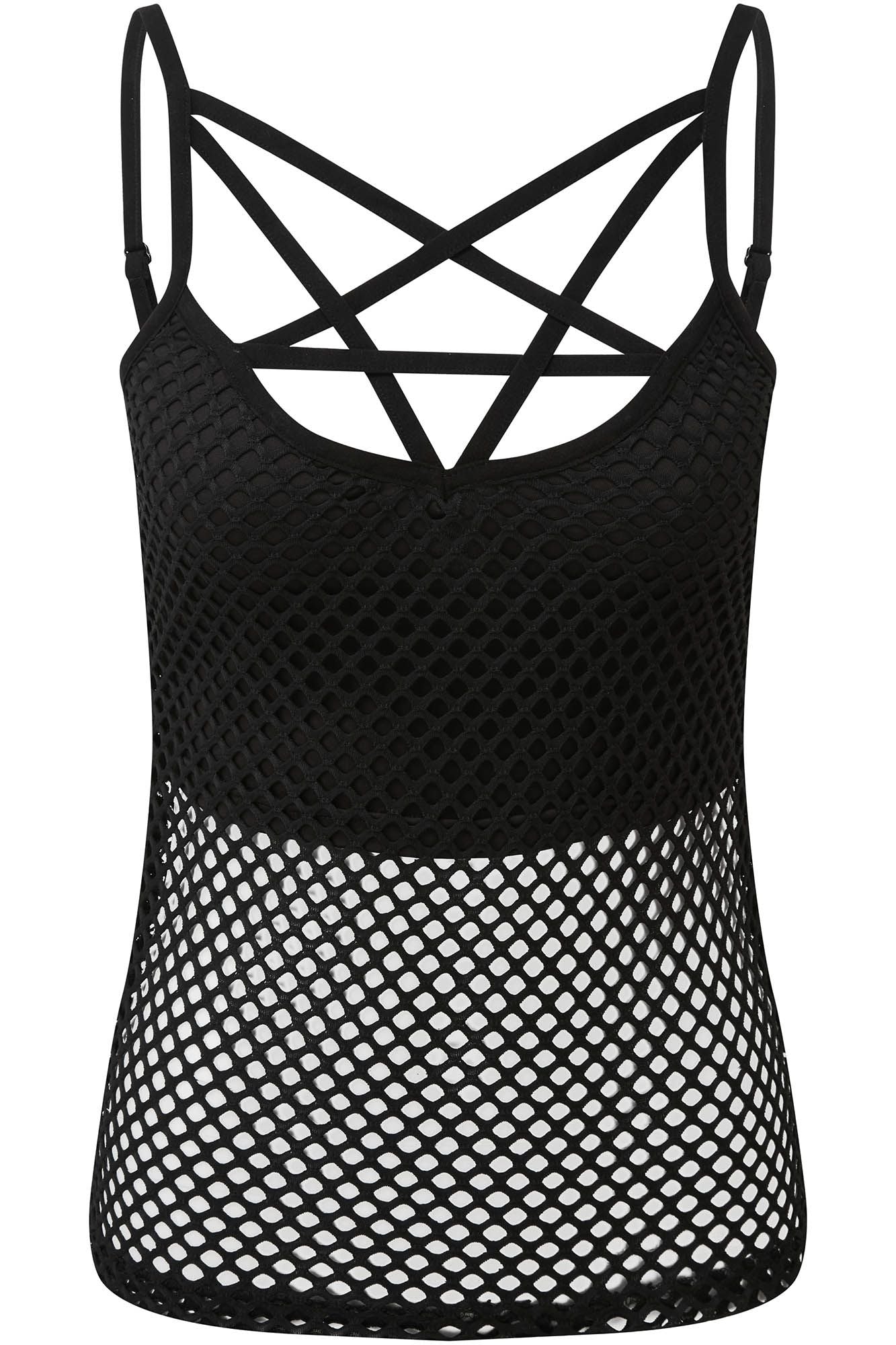 Killstar Witchnet Strap Top
