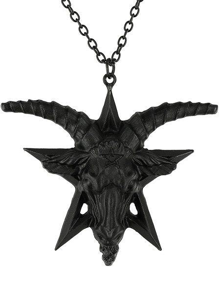 Baphomet Halsketting Zwart