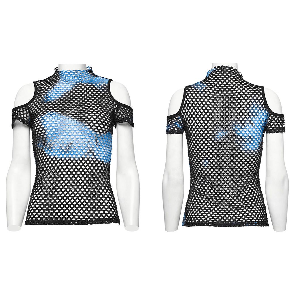 Stop This Top Zwart - Blauw