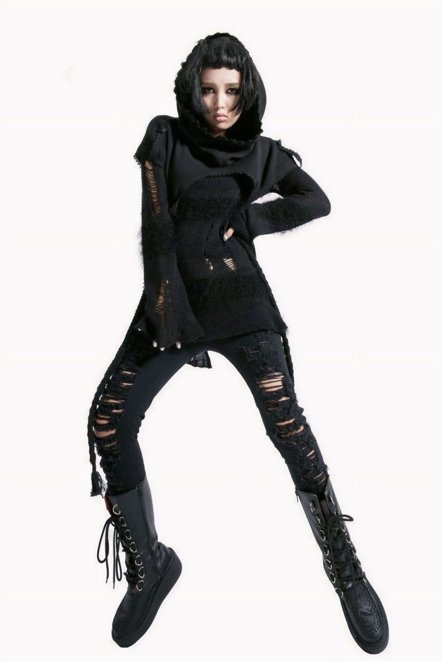 Black Fox Sjaal met Capuchon