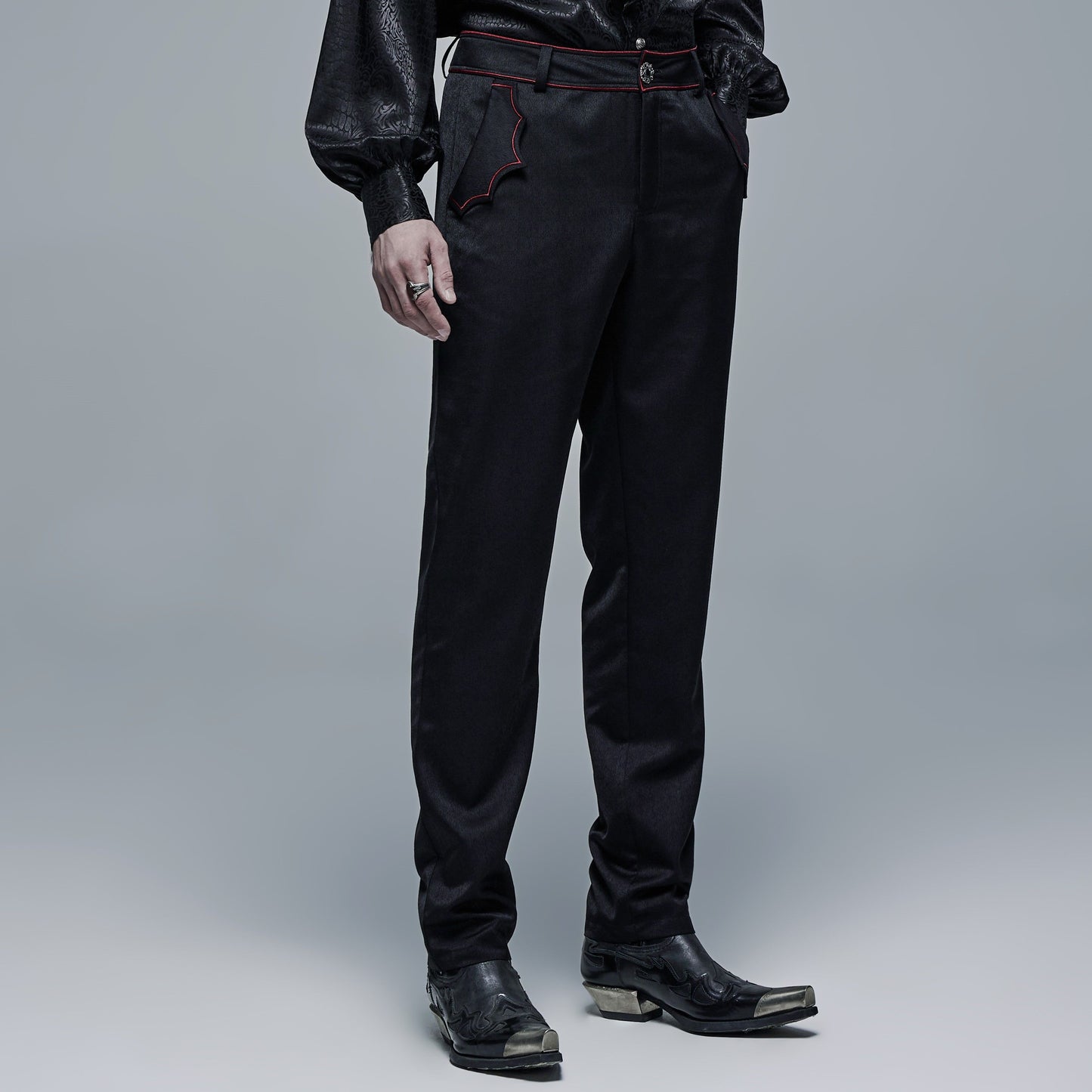 Ceremony Broek Zwart Rood