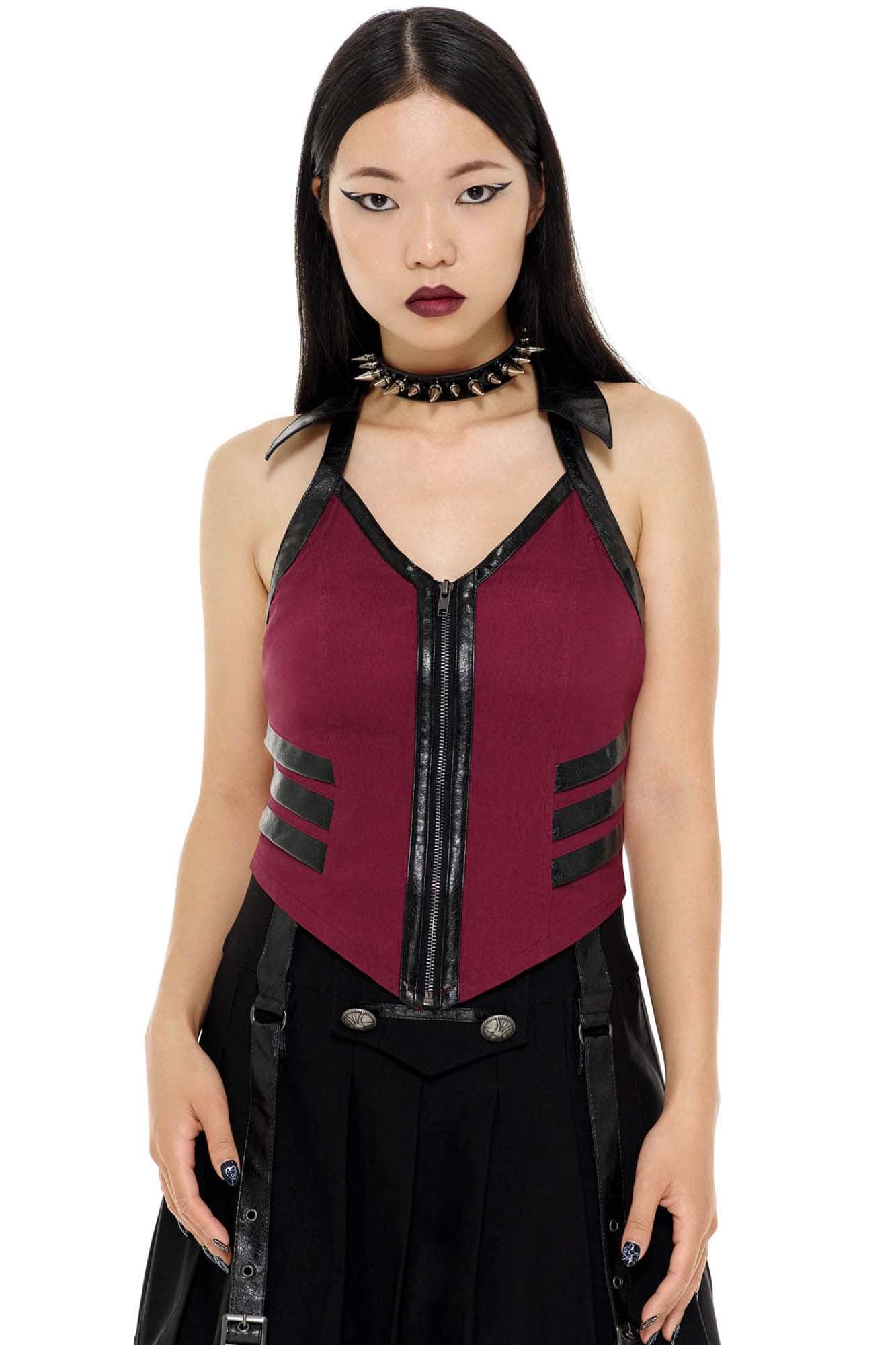 Killstar Anita Ammo Halter Top Blood