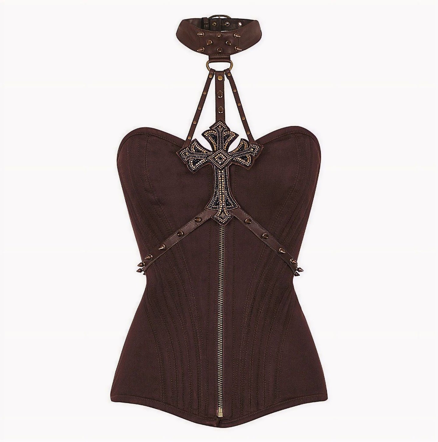 Corset Gear Cross Brown