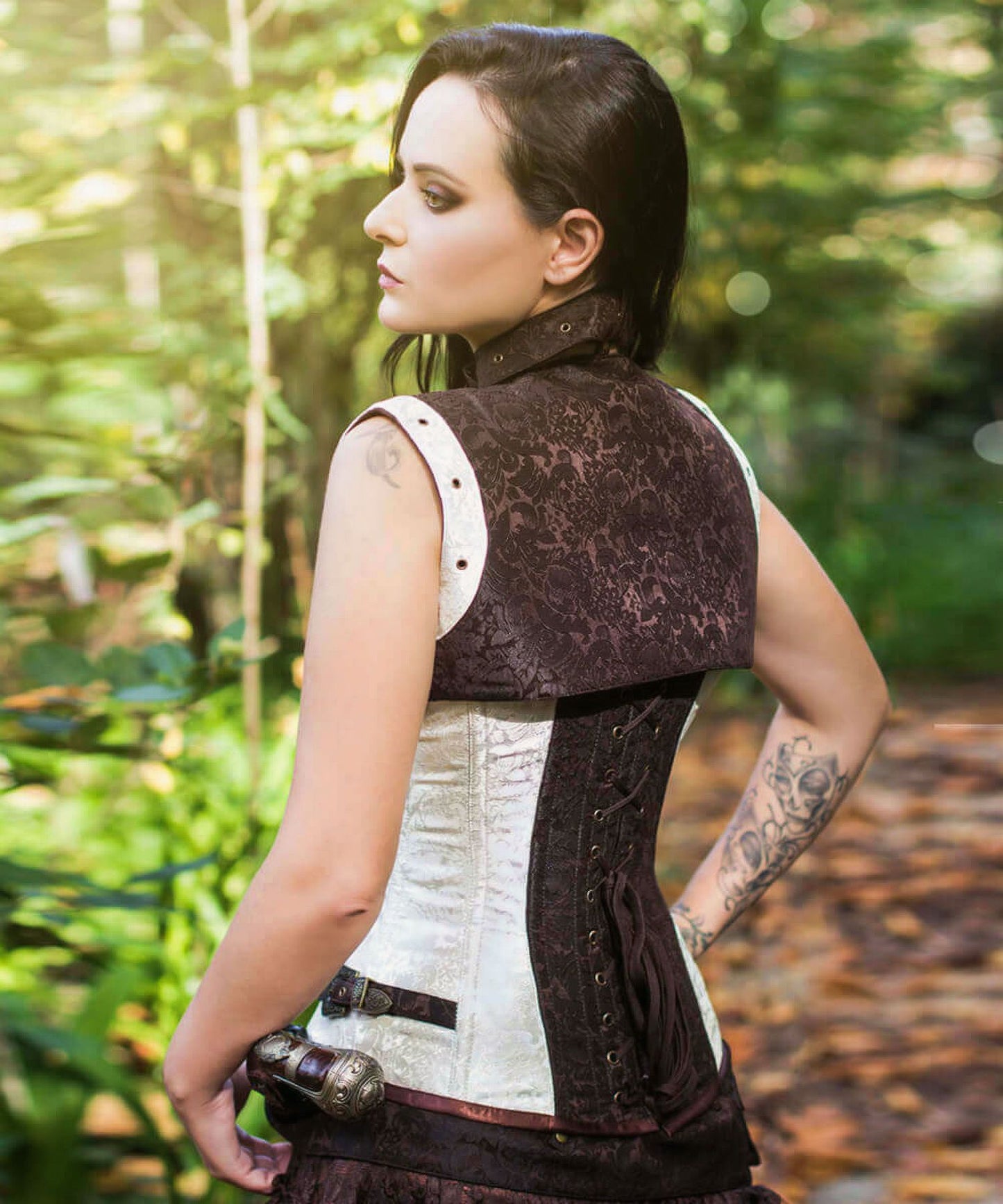 Mechanisms Korset - Riem - Bolero Cream/Bruin
