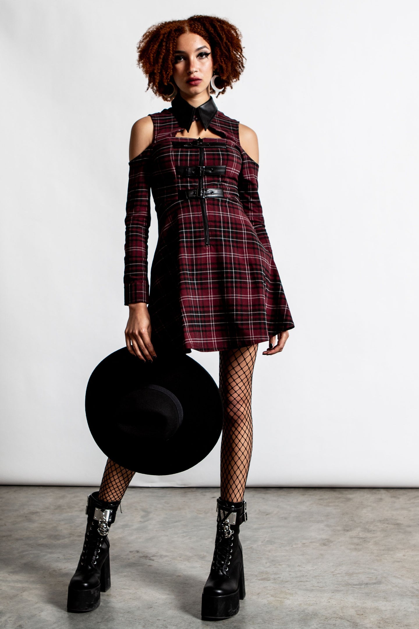Killstar Chaotica Jurk Blood Tartan