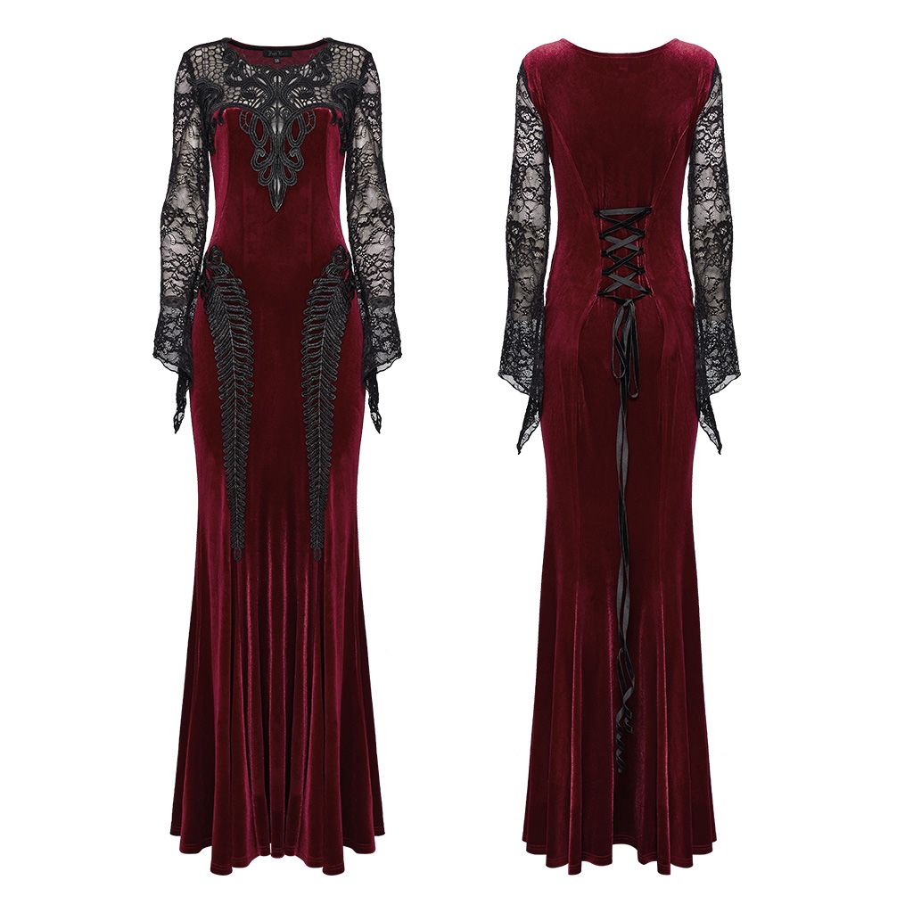 Drifting Away Maxi Jurk Rood - Zwart