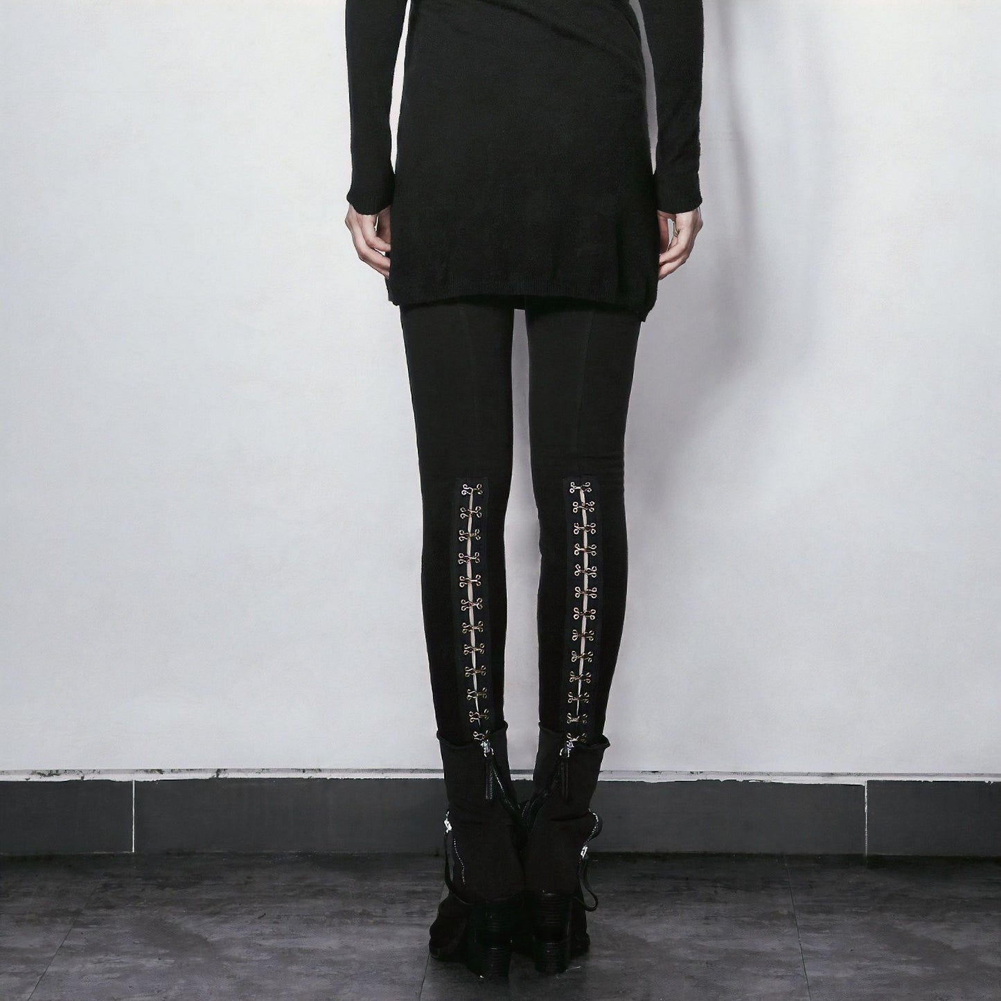 Hook & Eye Legging Zwart/Brons PK-102