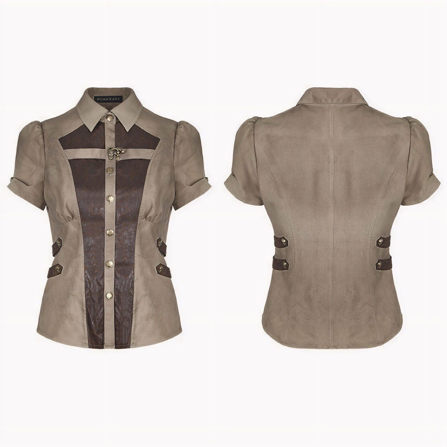 Punk Rave Pursuit Shirt Beige