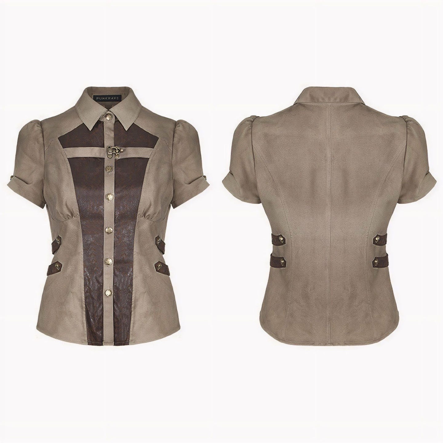 Punk Rave Pursuit Shirt Beige