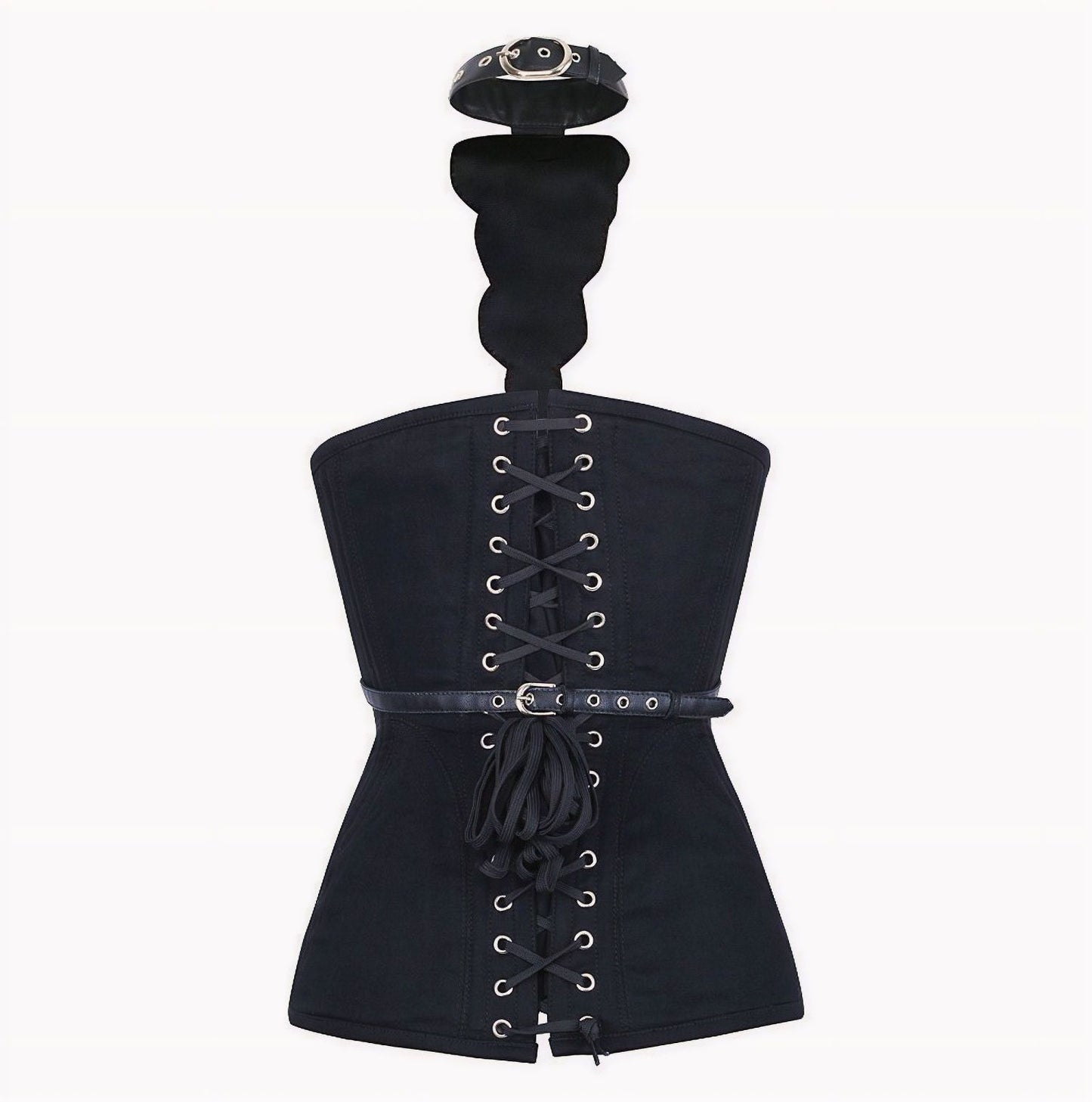 Corset Gear Cogs Zwart