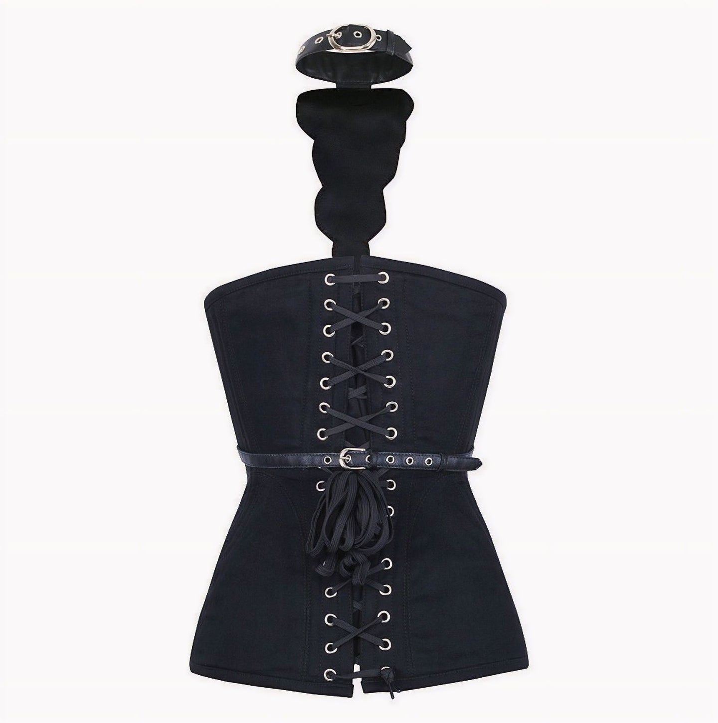 Corset Gear Cogs Zwart