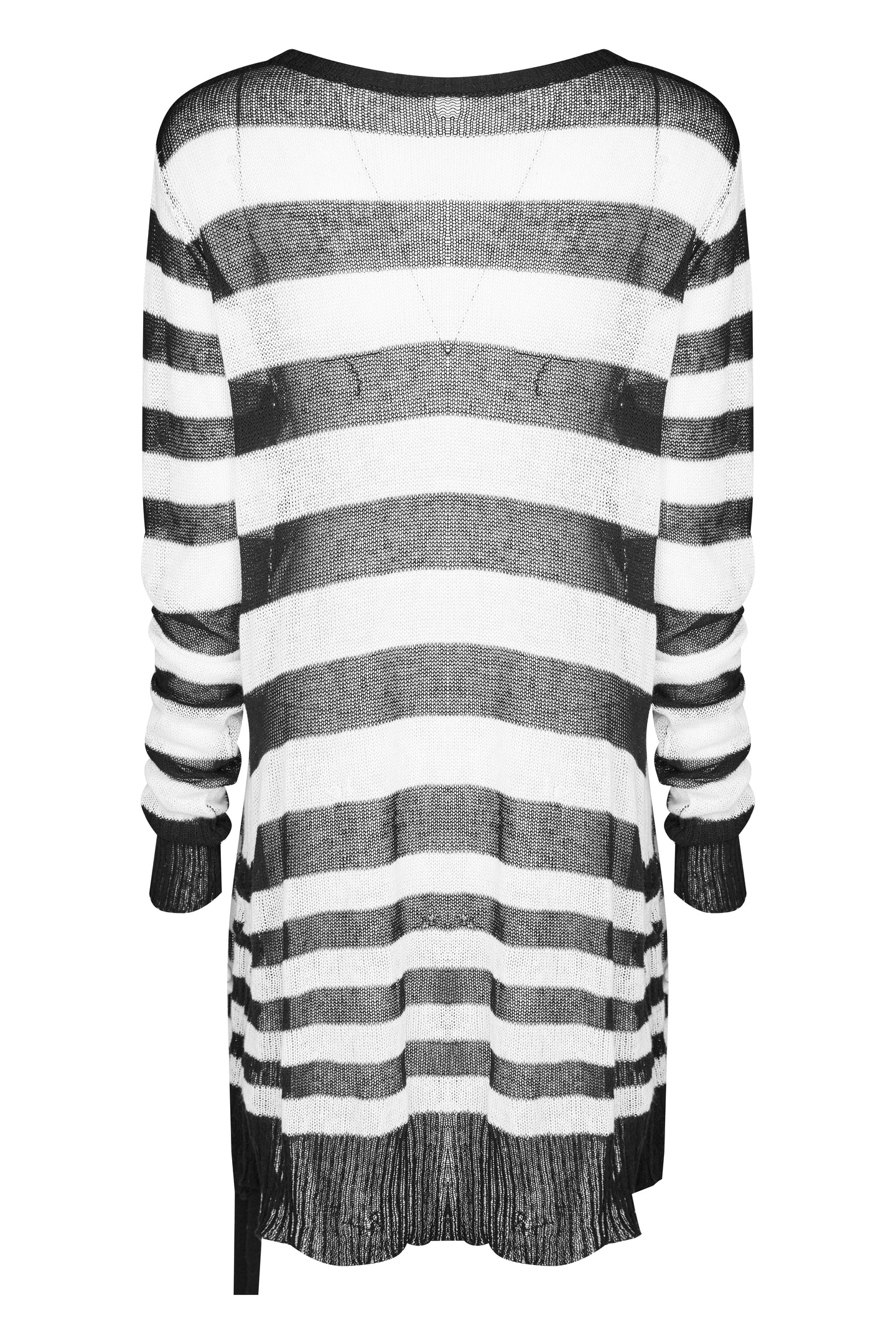 Divided Sweater Zwart -  Wit