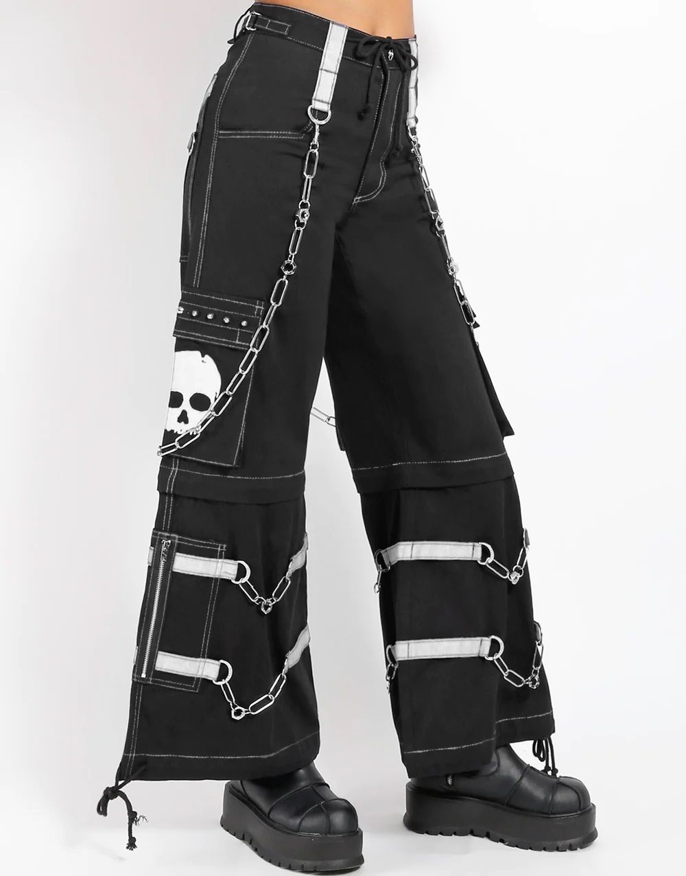 Skull Zip Off Broek