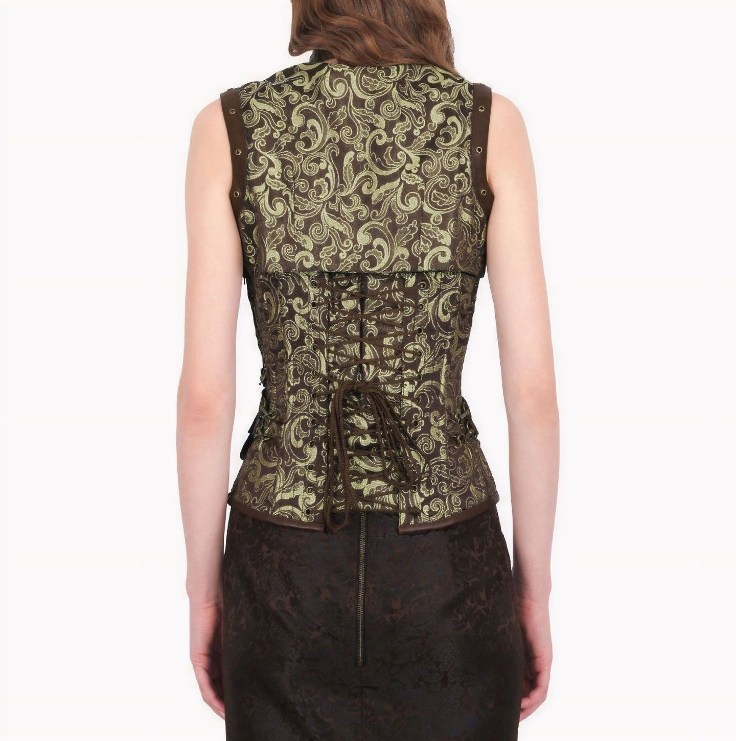 Cyclone Corset, Shrug & Pocket Belt Black/Gold