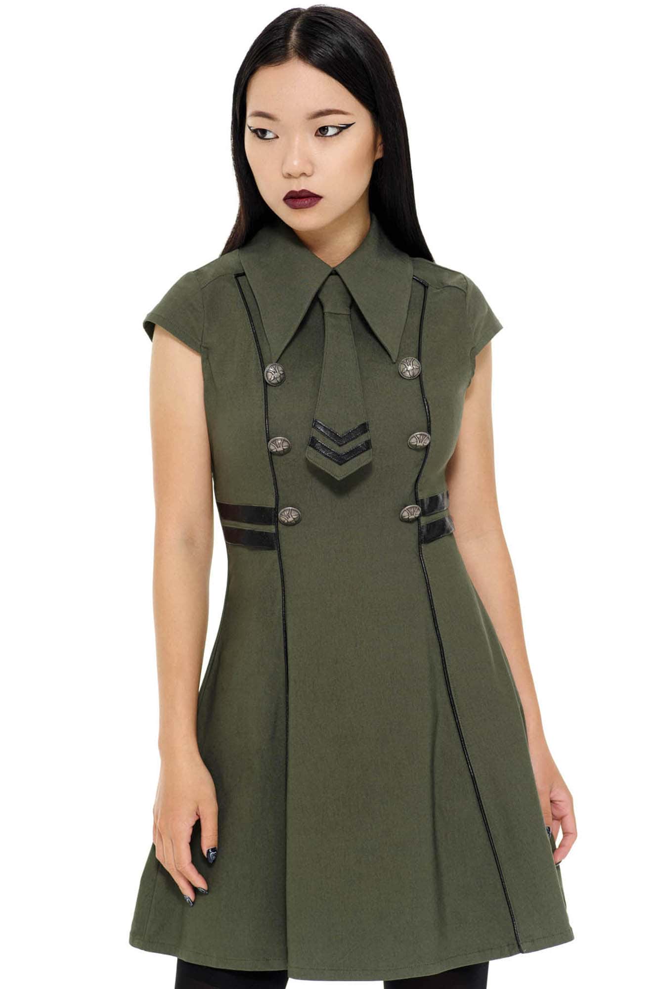 Killstar Black-Ops Jurk Khaki