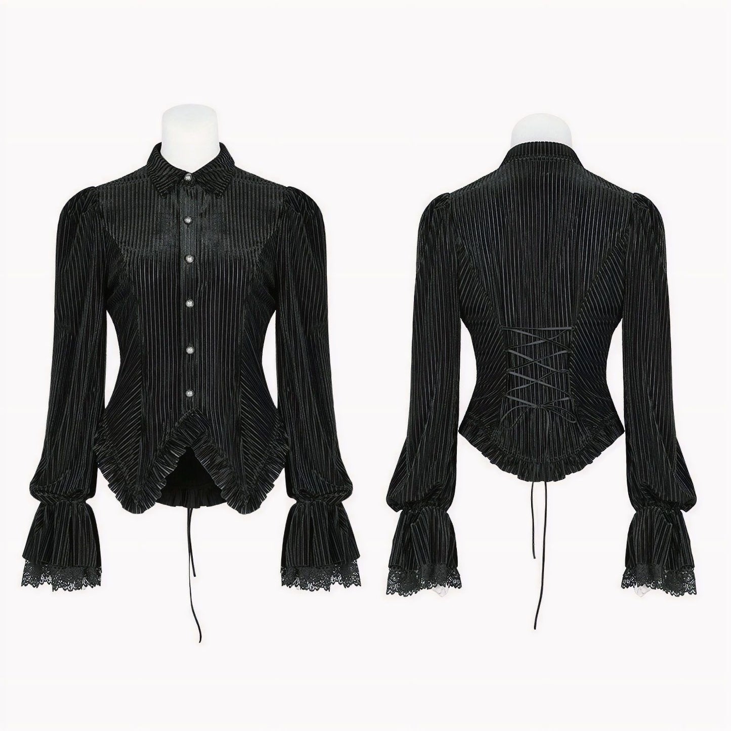 Punk Rave Take the Blame Blouse Zwart