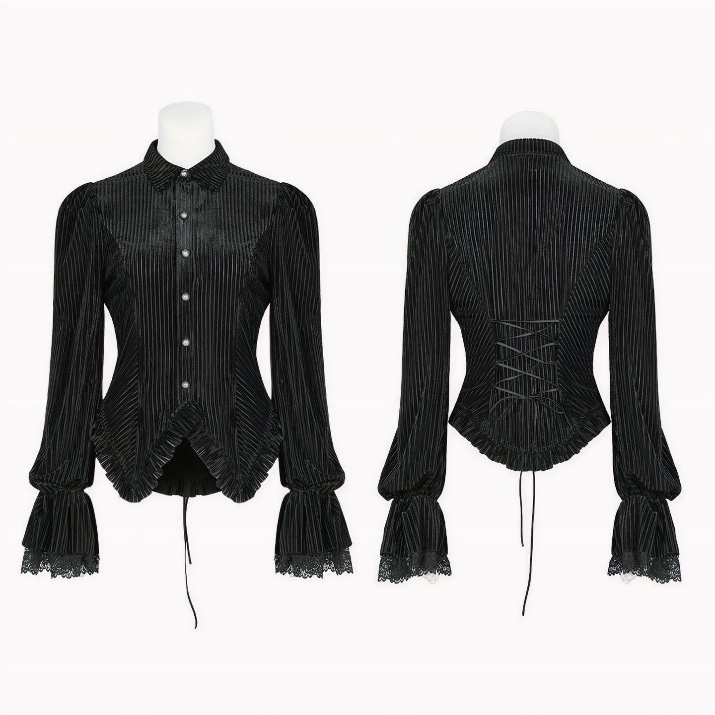Punk Rave Take the Blame Blouse Zwart
